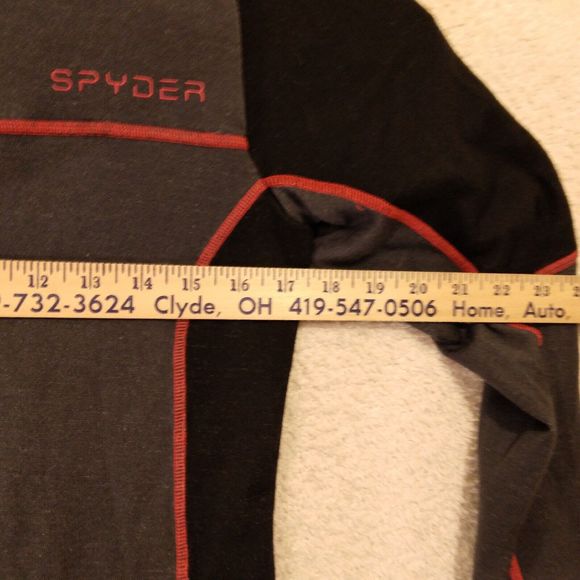 Spyder U.S. Ski Team track suit mens S small black red 2 piece #38198026 - Picture 16 of 16